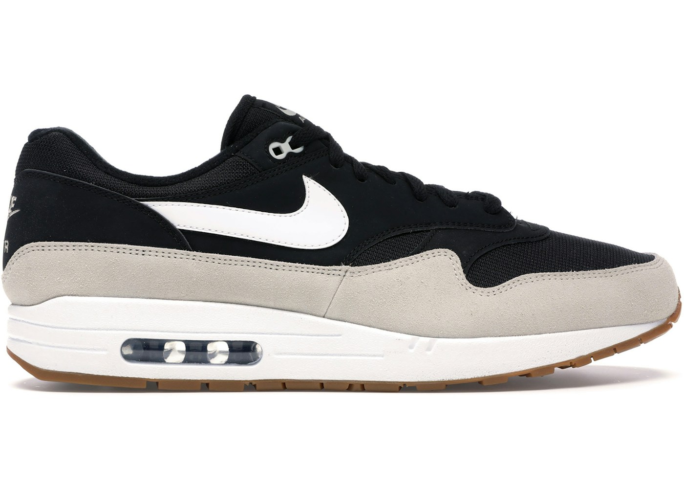 Nike Air Max 1 Black Light Bone White Ah8145 009 Nike Air Max 1 Black Light Bone White Ah8145 009