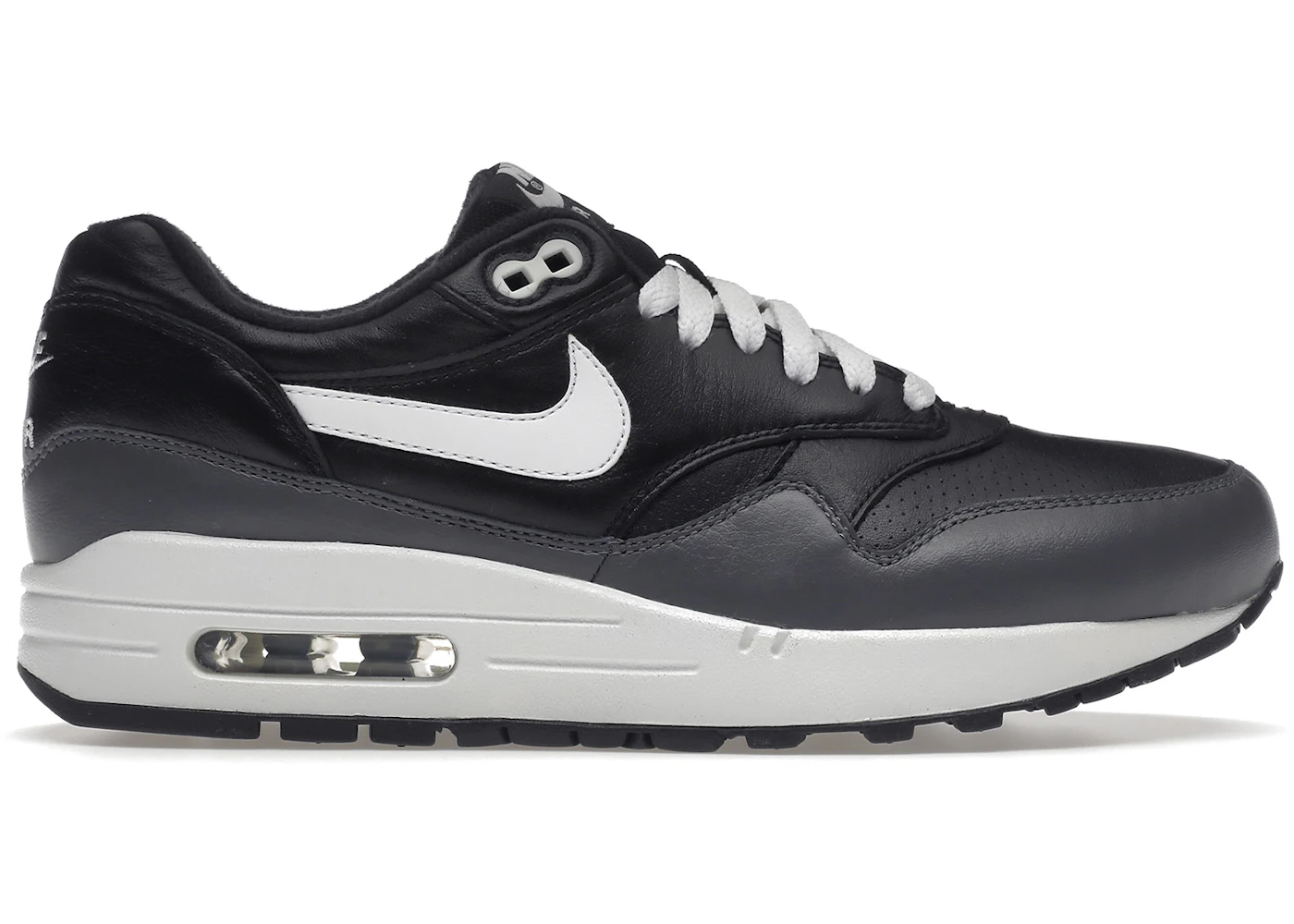 Nike Air Max 1 Black White Dark Grey Men's - 654466-001 - US