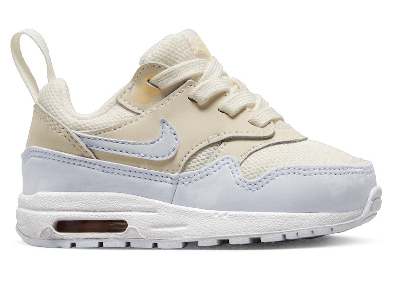 Pre-owned Nike Air Max 1 Easyon Football Grey Sneakers In Pale Ivory/melon Tint/white