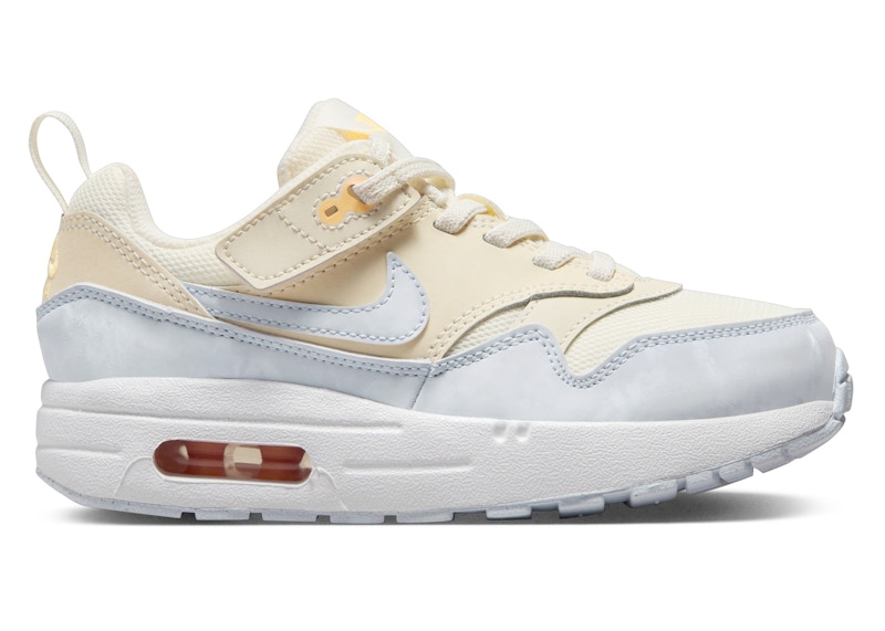 Pre-owned Nike Air Max 1 Easyon Football Grey Sneakers In Pale Ivory/melon Tint/white In Multi