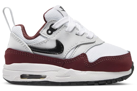 Nike Air Max 1 EasyOn White Dark Team Red Heather Pure Platinum Black (I)
