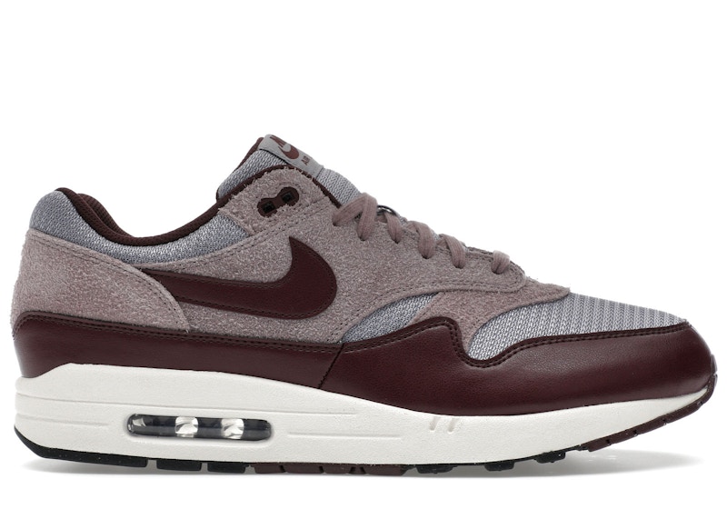 Nike Air Max Essential PRM Cement Grey Burgundy Crush Men's