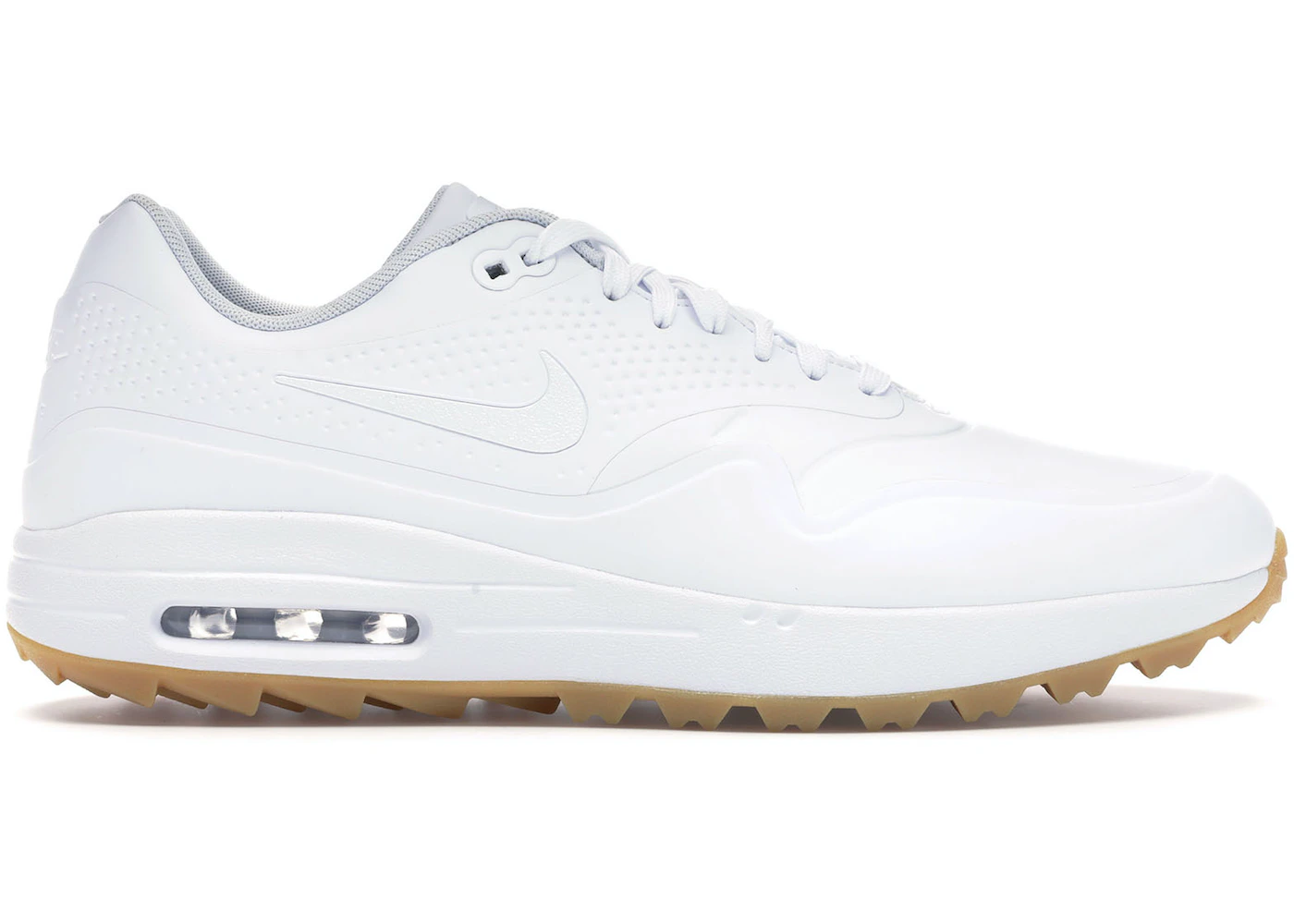Nike Air Max 1 Golf White Gum White Swoosh Men's - AQ0863-101 - US