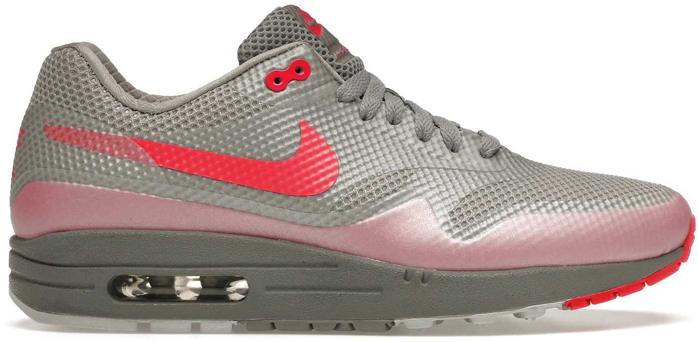 Commotie Reageer stewardess Nike Air Max 1 Hyperfuse Premium Grey Solar Red Men's - 454745-003 - US