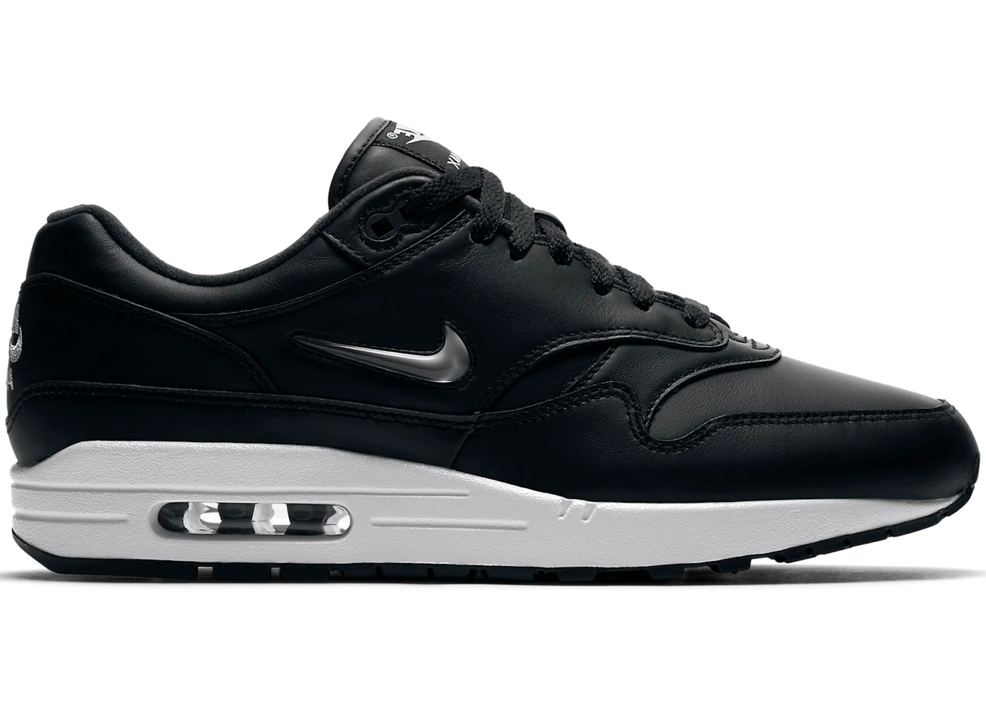 Nike Air Max 1 Jewel Black Silver Men s 918354 001 US