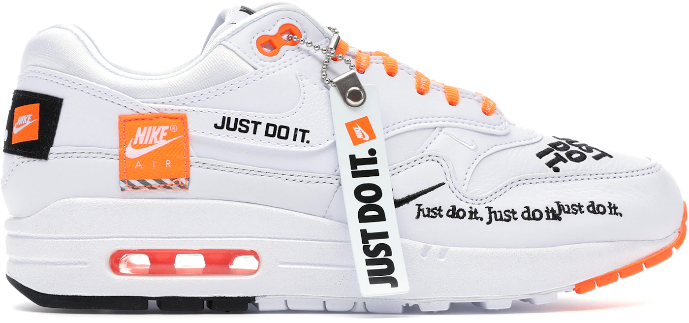 Días laborables Monje Cuando Nike Air Max 1 Just Do It White (Women's) - 917691-100 - US