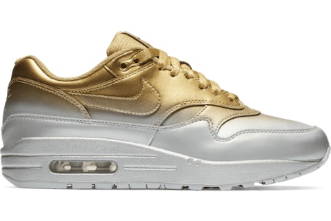 Nike Air Max 1 LX Metallic Gold Metallic Platin Damen 917691 700 DE