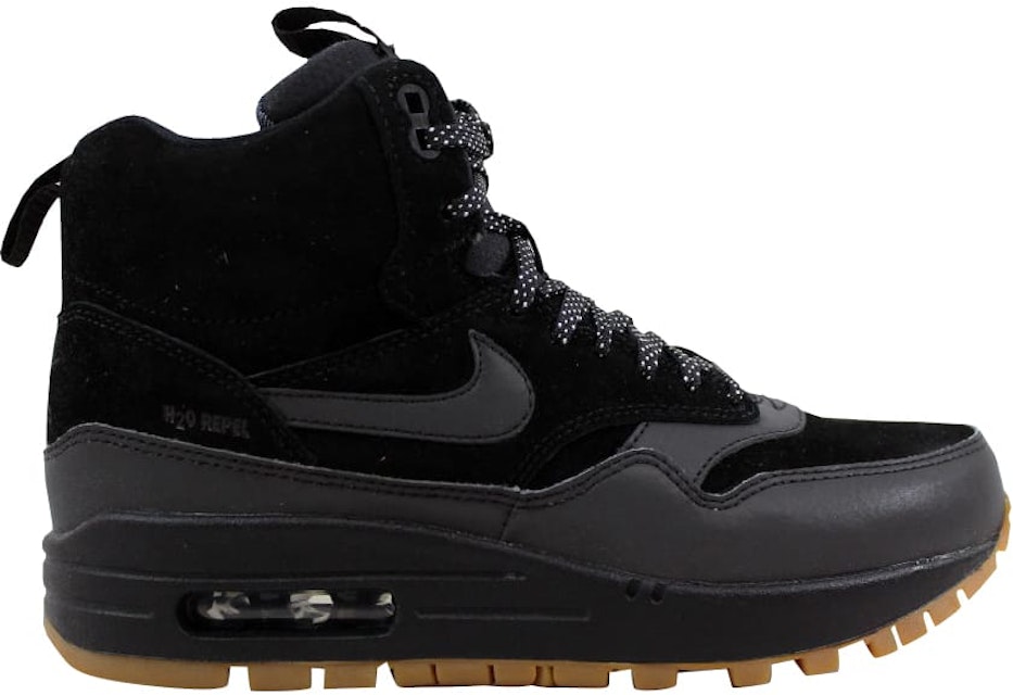 Nike Air 1 Sneakerboot Black/Black-Gum Medium Brown (Women's) - 685267-003 - ES
