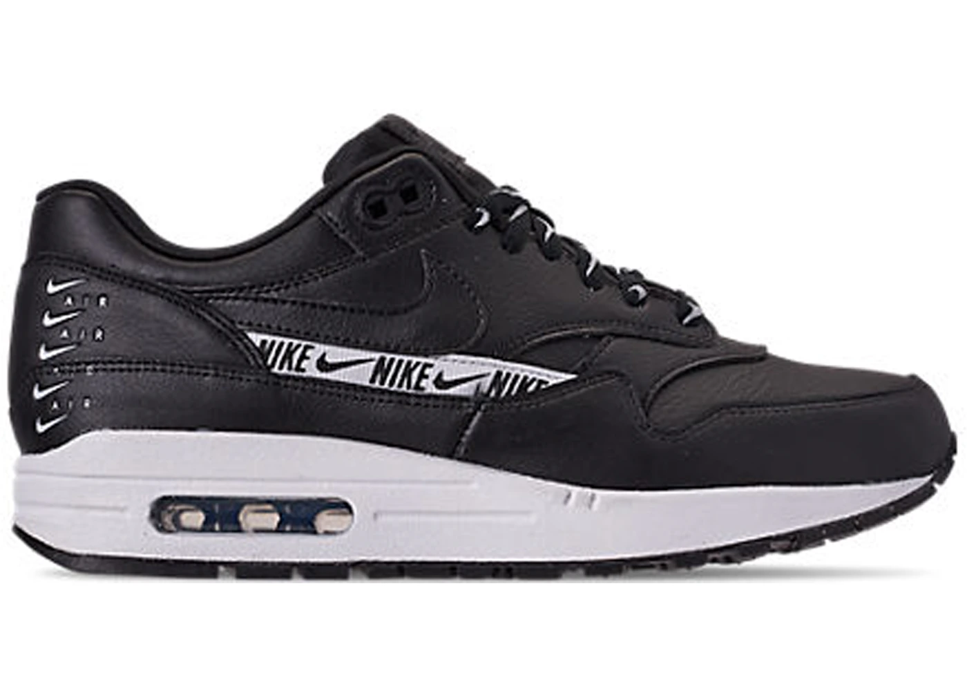 Nike Air Max 1 Overbranding Black Women s 881101 005 US