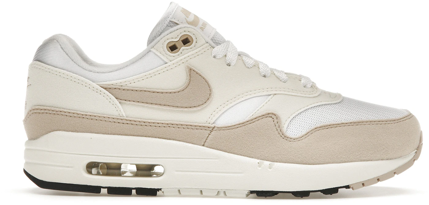 Nike Air Max 1 Sneakers in Ivory & stone-White