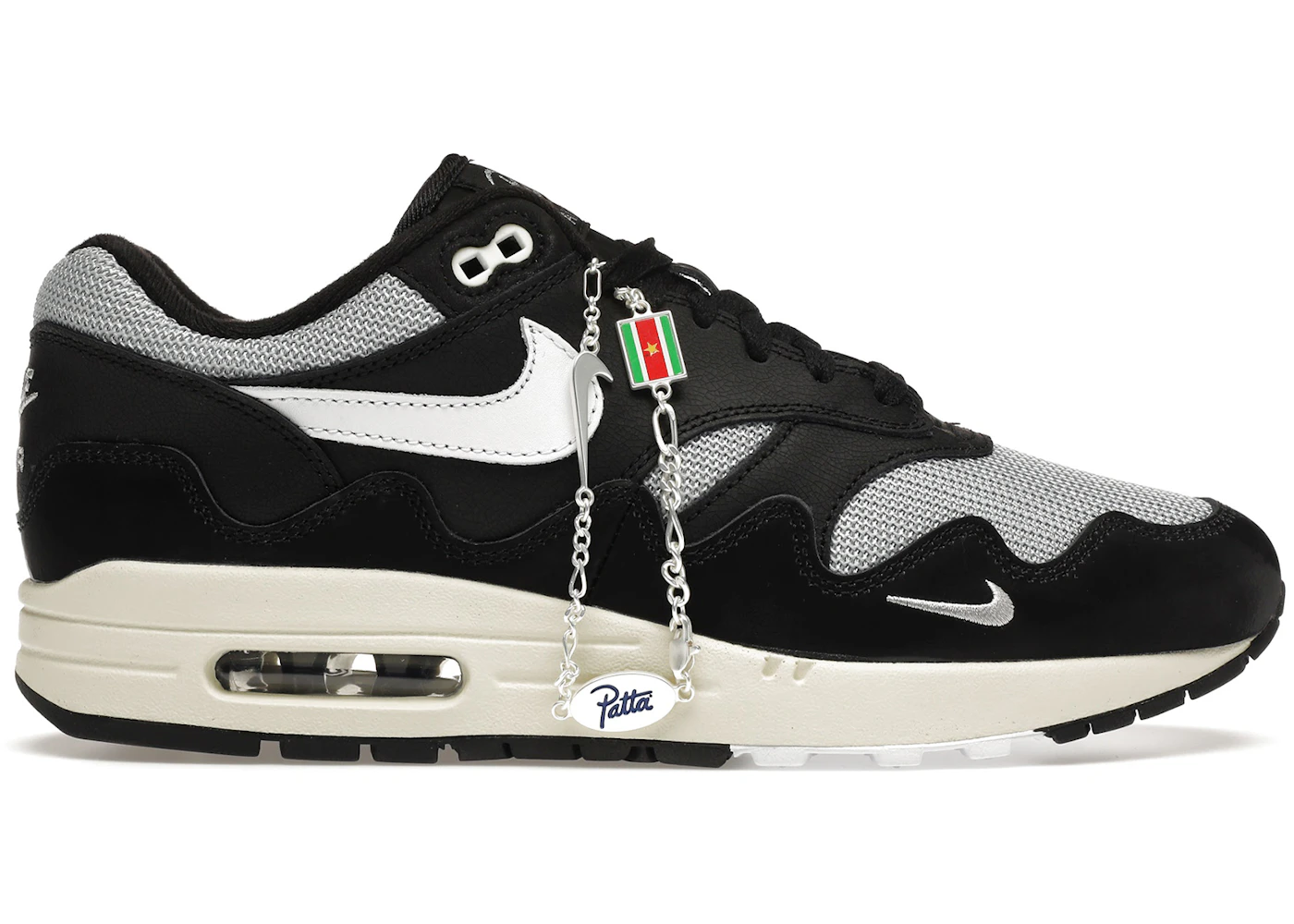 Nike Air Max 1 Patta Waves Black (with Bracelet) Men's - DQ0299-001 - US