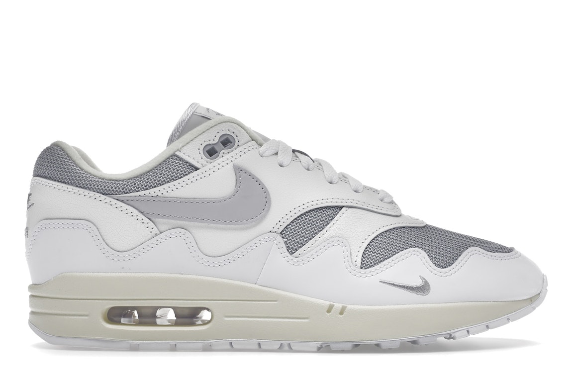 Pre-owned Nike Air Max 1 Patta Waves White In White/grey