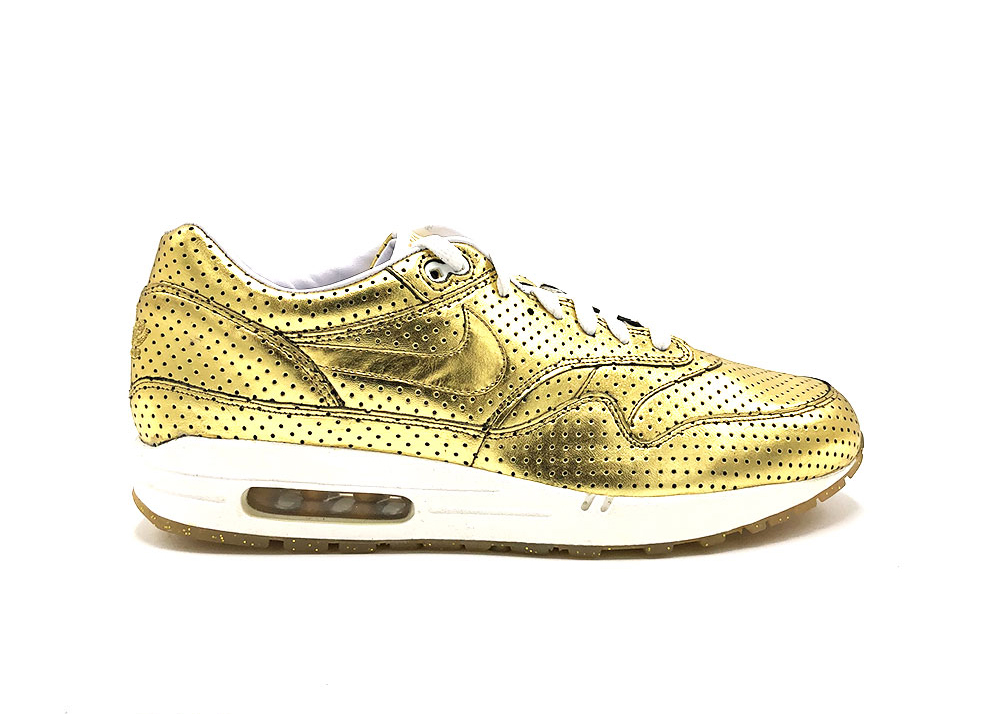 Nike air max 1 outlet premium women's metallic gold