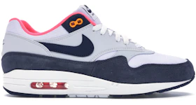 Nike Air Max 1 Pure Platinum Midnight Navy Racer Pink (W)