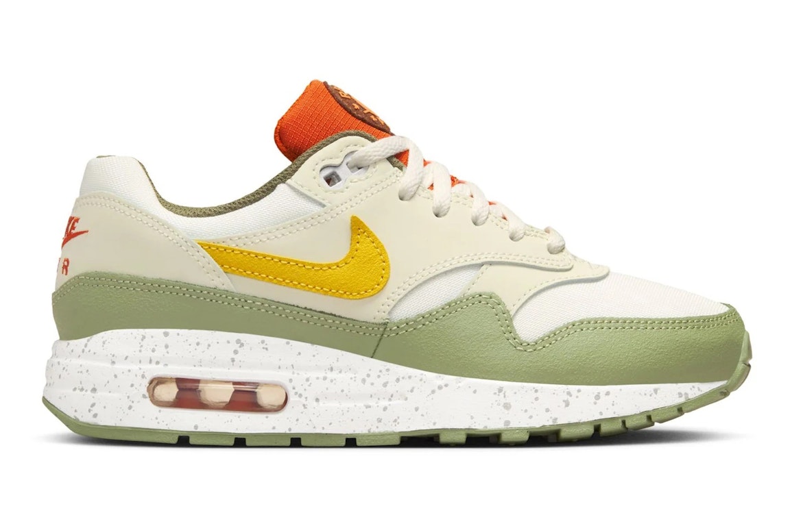 Pre-owned Nike Air Max 1 Ready Play (gs) In Summit White/vivid Sulfur-summit White