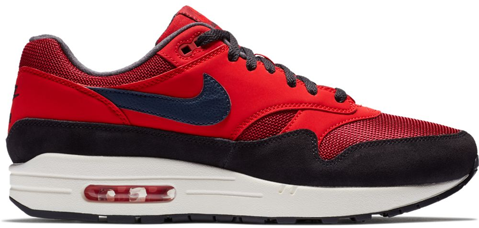 nike air max 1 rood suede