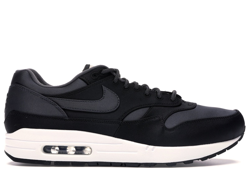 Air max 1 hot sale black leather