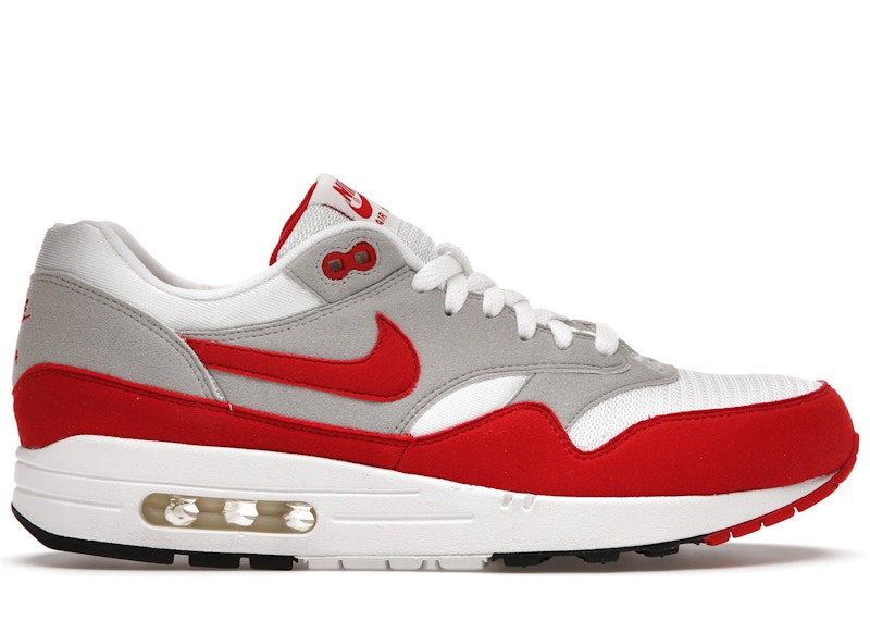 Air max hotsell one white red