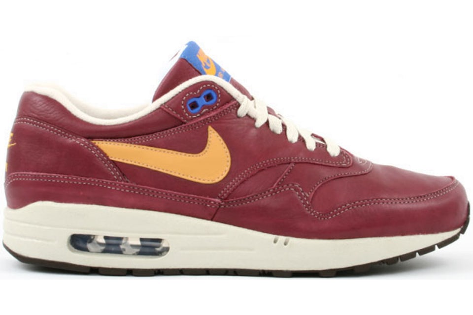 Nike Air Max 1 Team Red Gold Leaf Men s 312748 671 GB