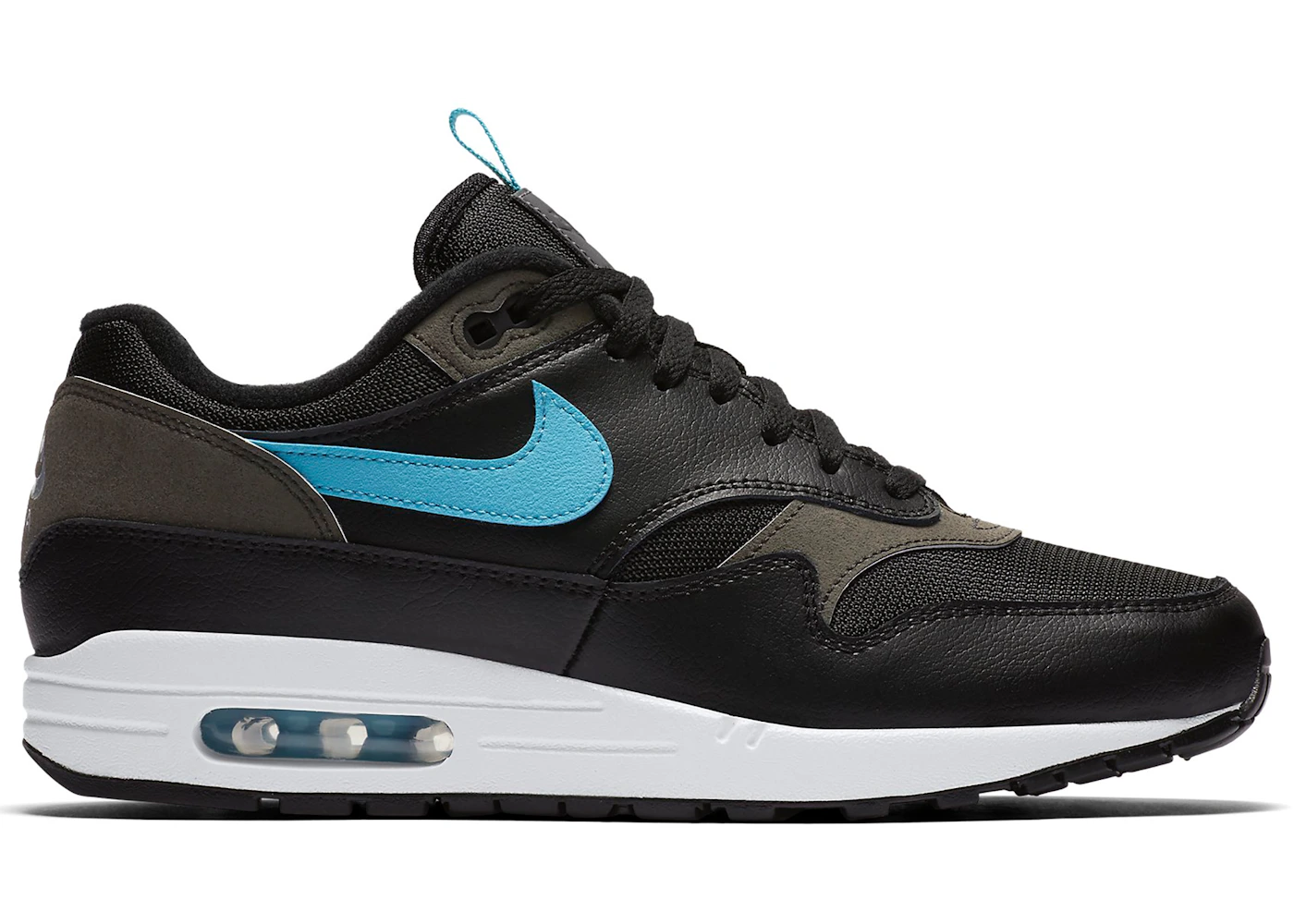 Air max 1 black best sale blue