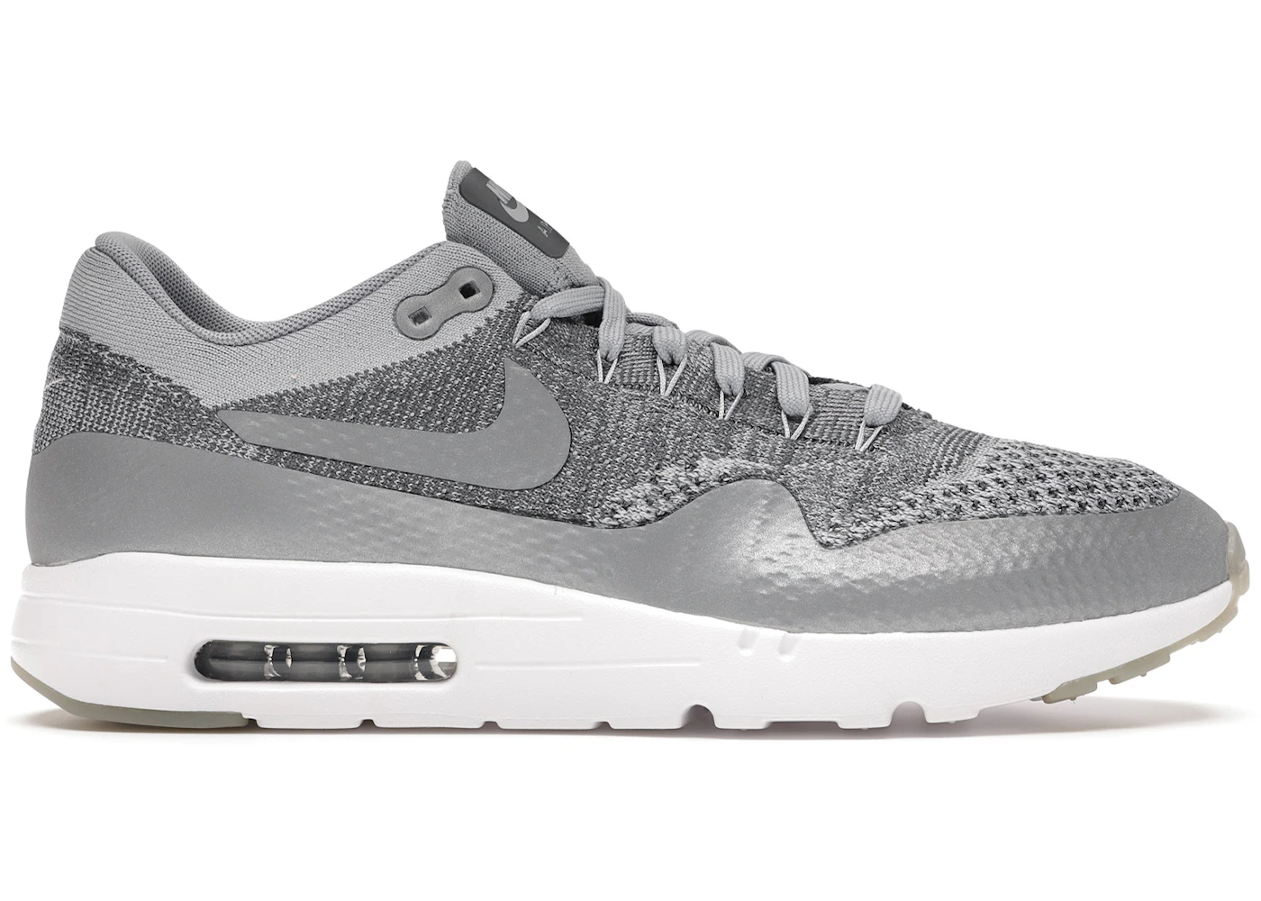 Nike air max 1 ultra plush trainers in grey Clearance