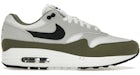 Nike Air Max 1 Medium en blanco, negro y verde oliva