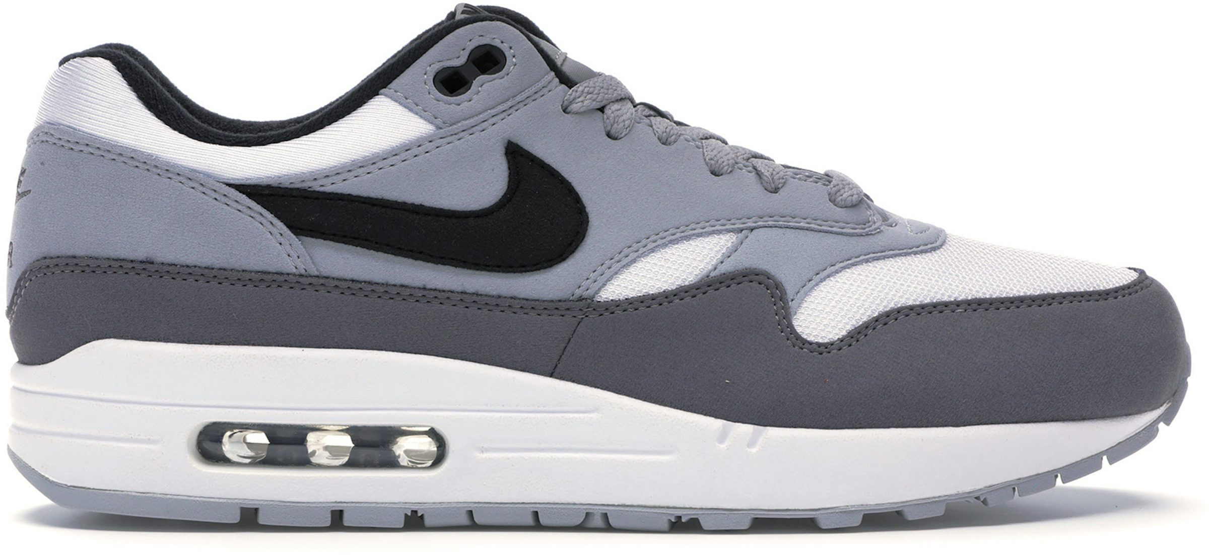 Læsbarhed Patronise Investere Nike Air Max 1 White Black Wolf Grey Men's - AH8145-101 - US
