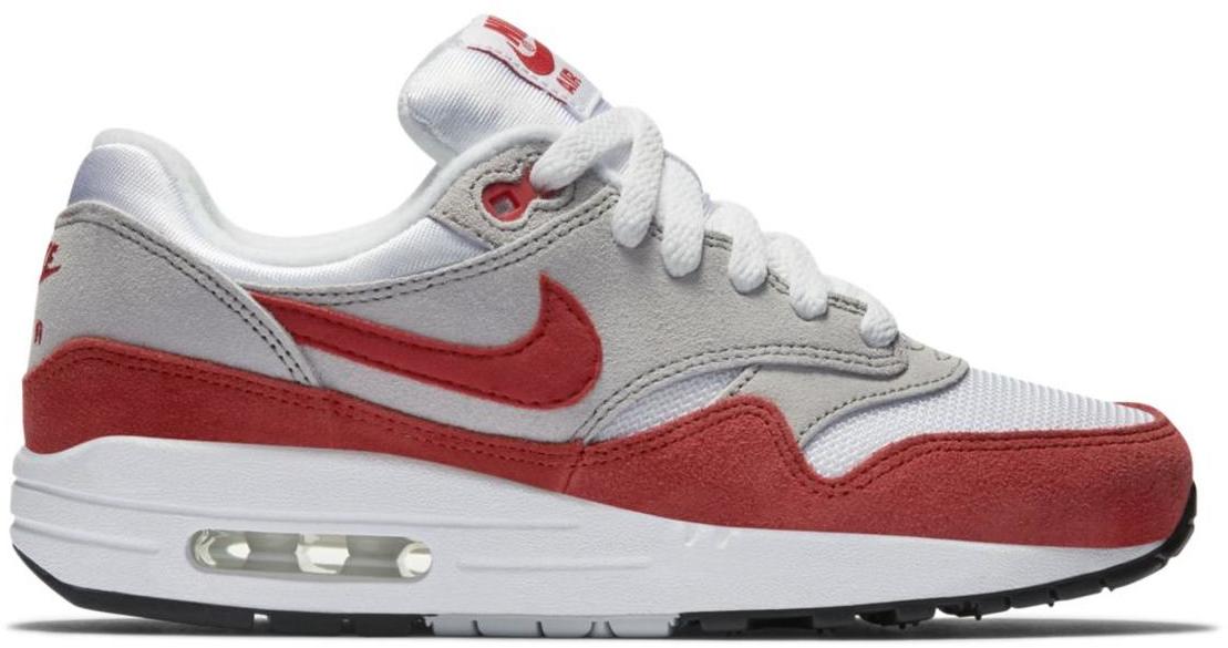 nike air max 1 red and white mens