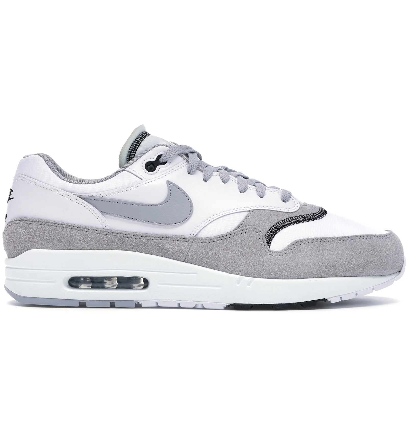 Nike air max 1 gray white Clearance