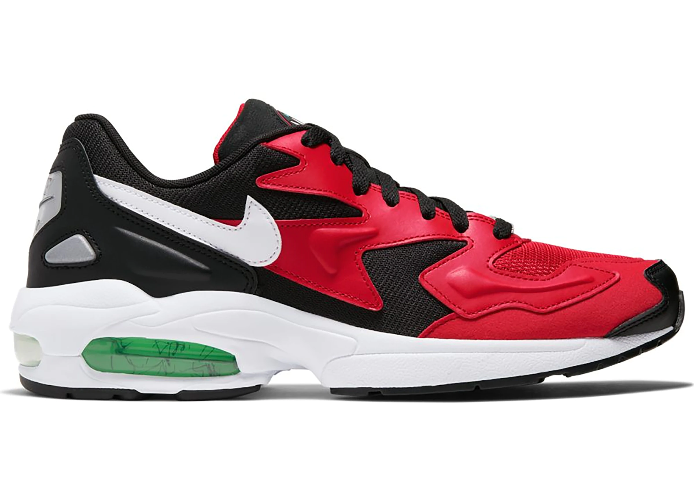 learn Inflates Megalopolis Nike Air Max 2 Light Black Red Electro Green - AO1741-003 - US