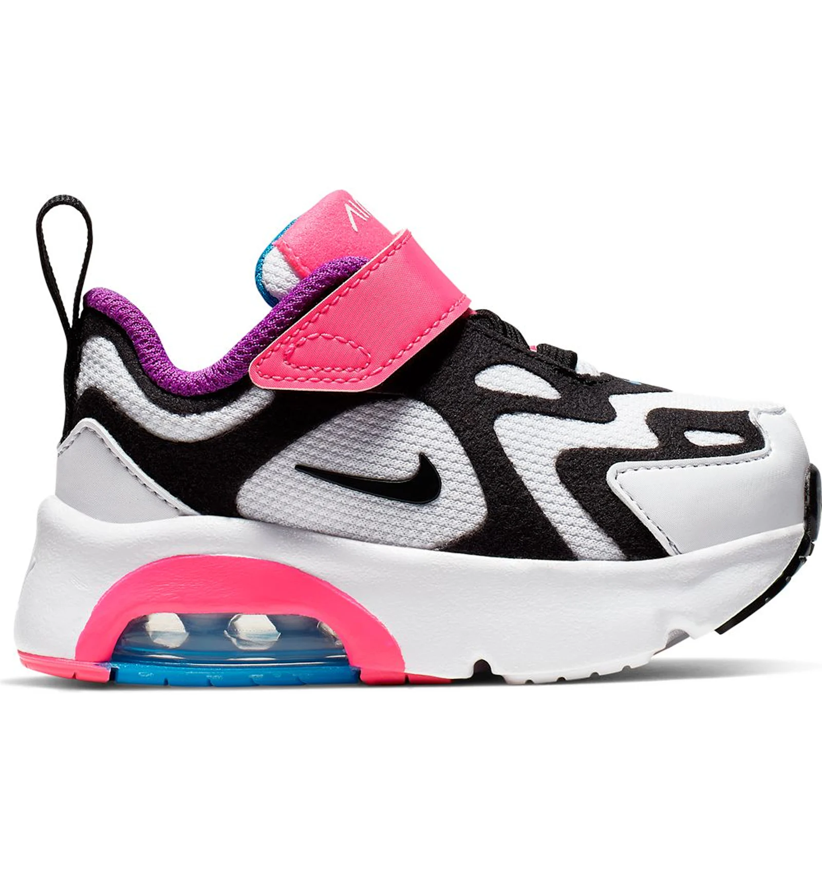 Nike Air Max 200 White Hyper Pink Black TD Toddler AT5632 100