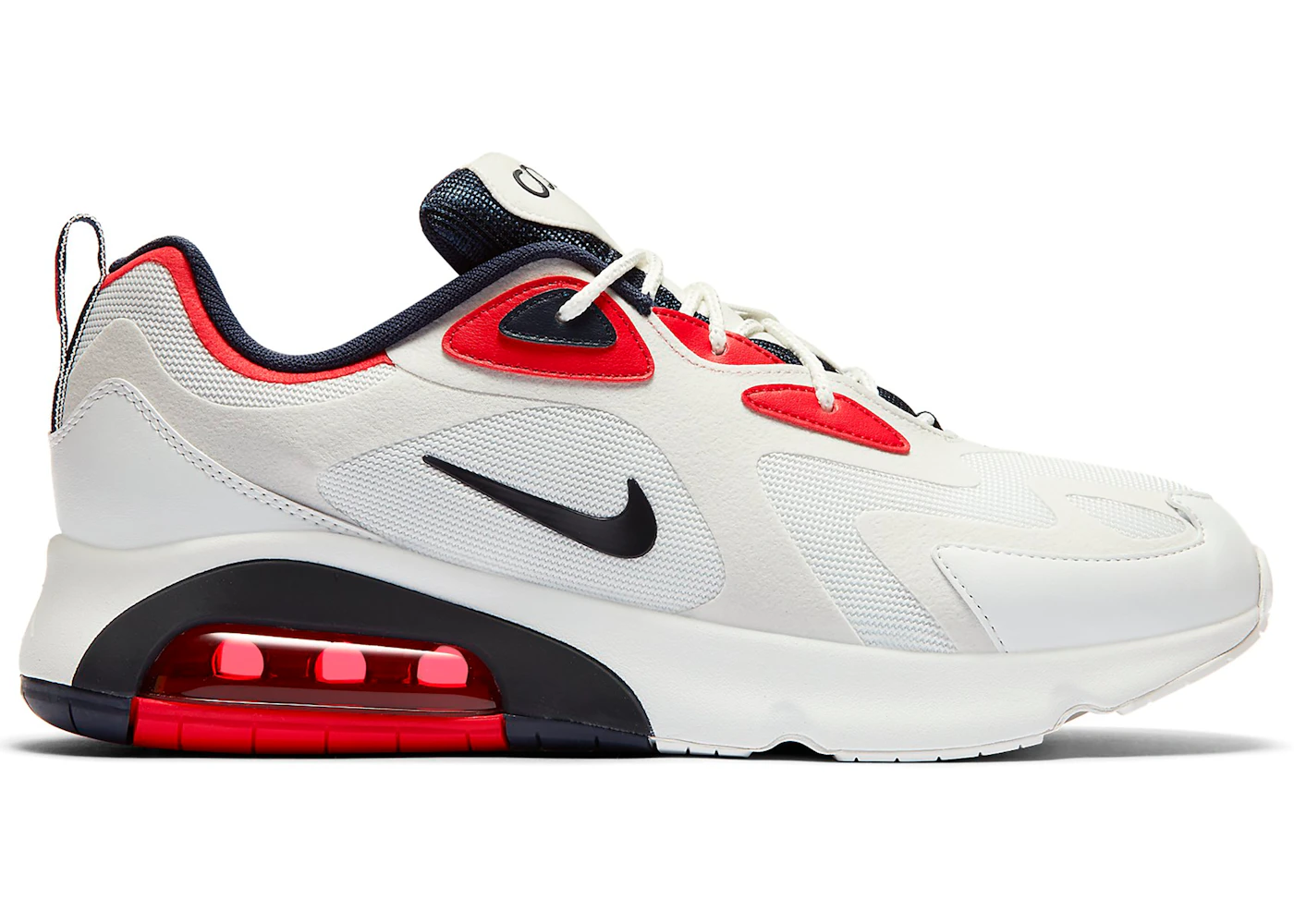 Nike Air Max 200 White Red Obsidian - CT1262-101