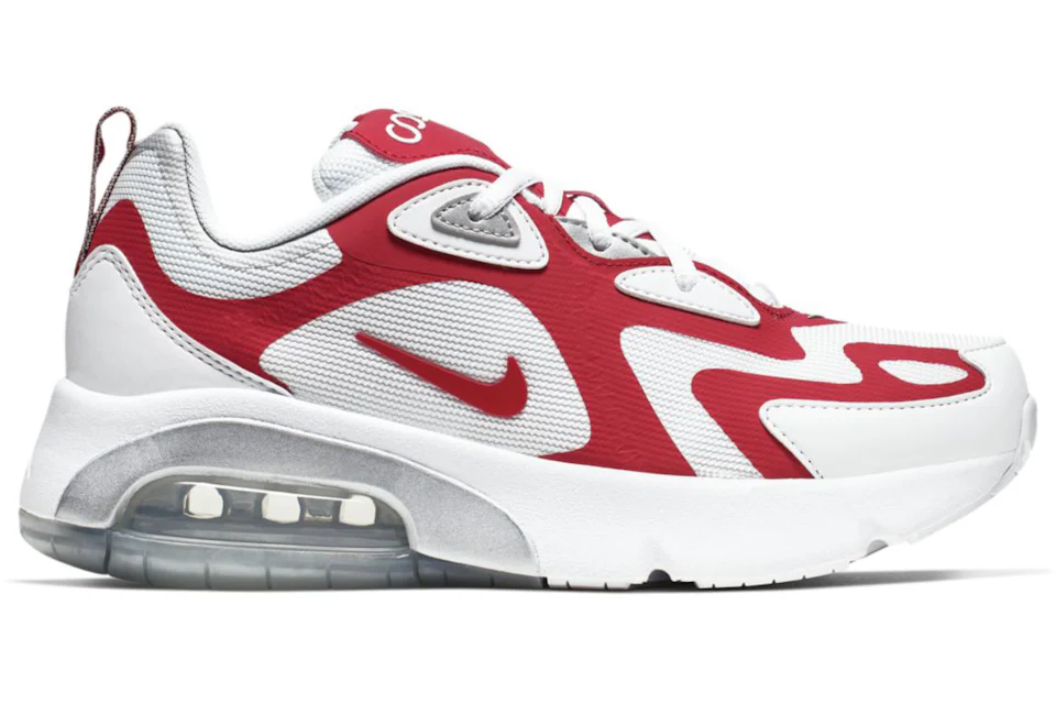 Nike Air Max 200 White University Red (GS) Kids' - AT5627-101 - US