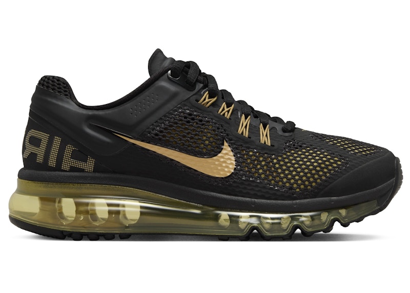 womens air max black and gold