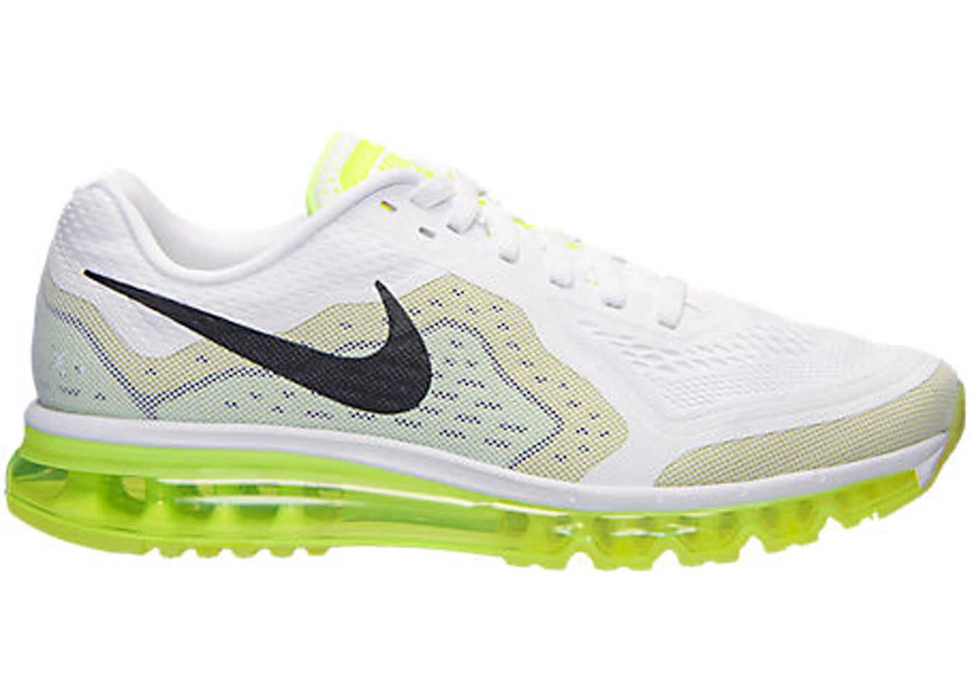 Nike Air Max 2014 White Black Venom Green Herren 621077 103 DE
