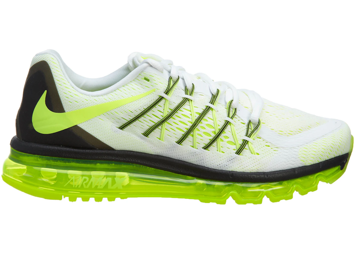 Nike Air Max 2015 White/Volt-Black Men's - 698902-107 - US