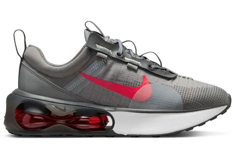 Pre-owned Nike Air Max 2021 Siren Red Sneakers In Flat Pewter/medium Ash/white