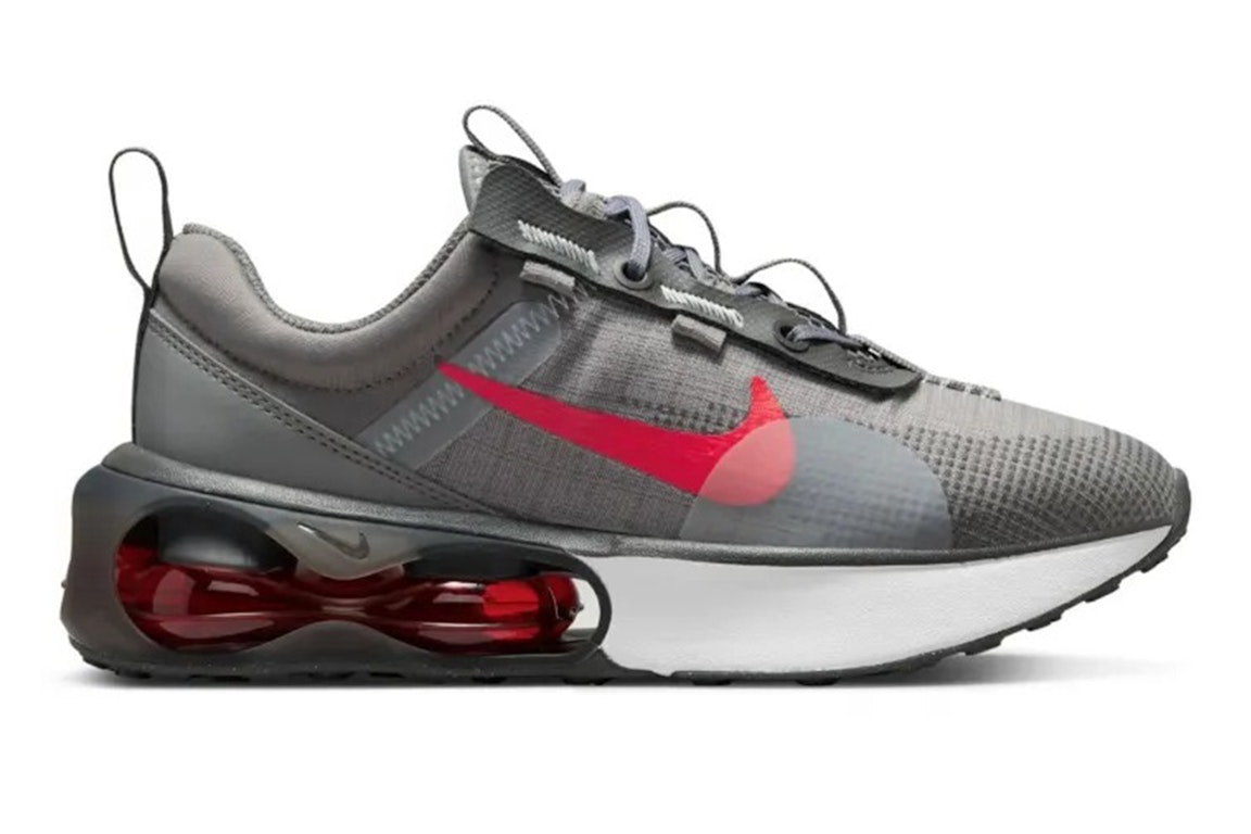Pre-owned Nike Air Max 2021 Flat Pewter Siren Red (gs) In Flat Pewter/medium Ash/white