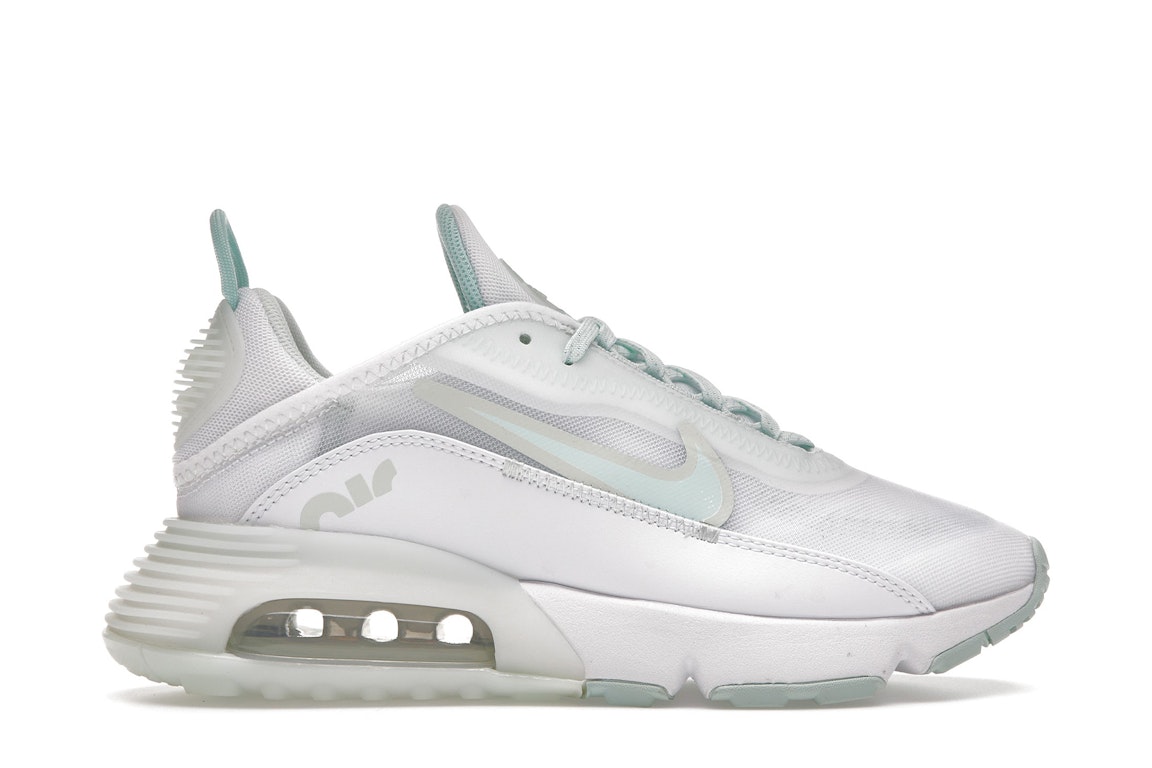 Pre-owned Nike Air Max 2090 White Barely Green (women's) In White/barely Green/metallic Silver
