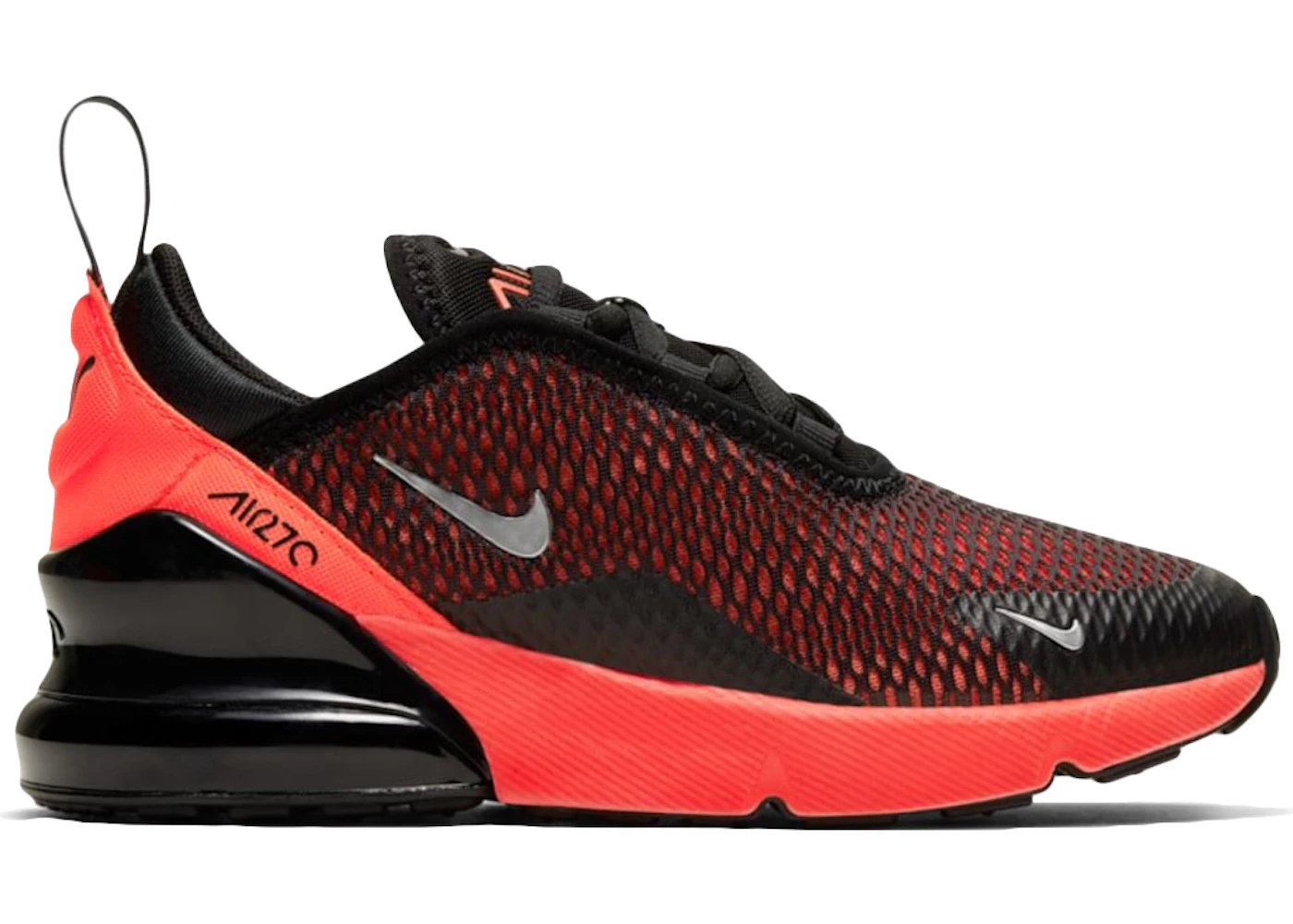 Nike Air Max 270 Black Bright Crimson (PS) - AO2372-018 - US