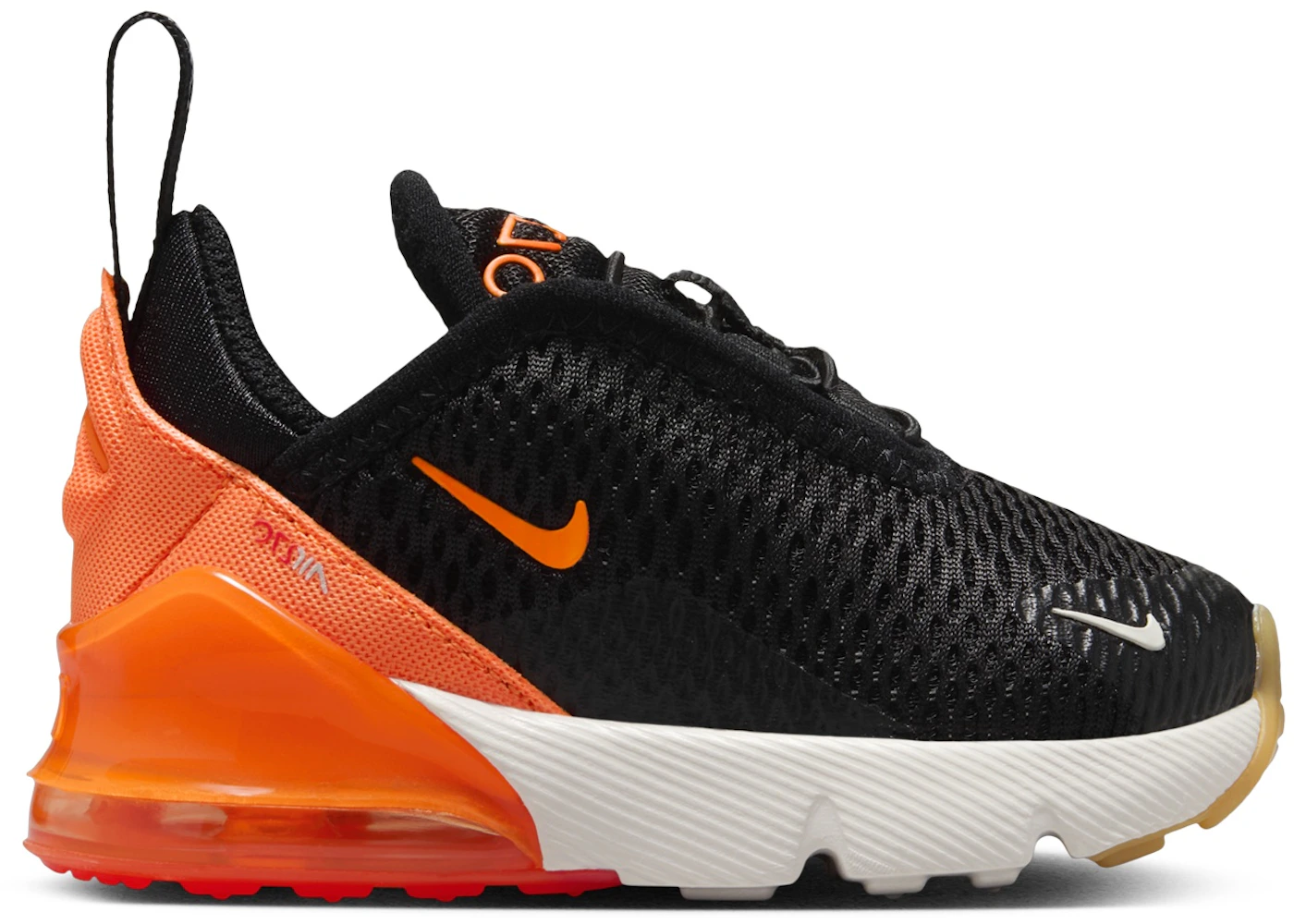 Nike Air Max 270 Black Bright Crimson Phantom Total Orange (TD) - DD1646-037 - US