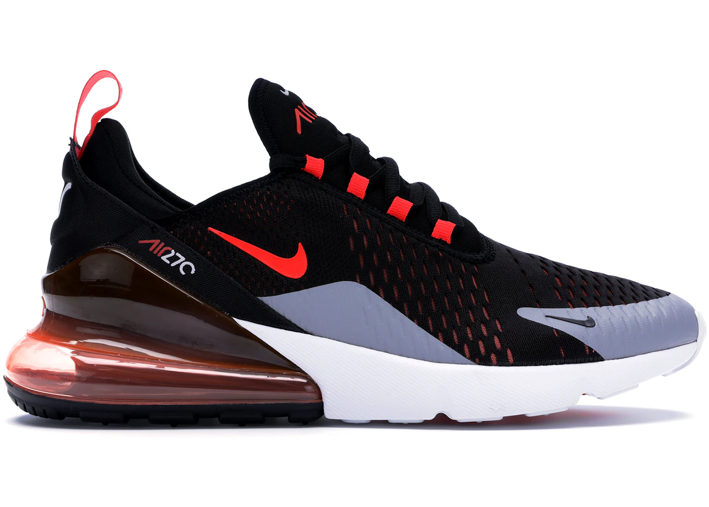 Nike Air Max 270 Black Bright Crimson Men's - AH8050-015 - US