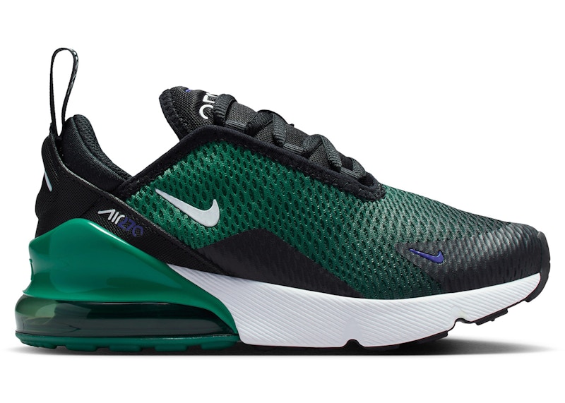 Pre-owned Nike Air Max 270 Sneakers In Black/evergreen Aura/deep Night