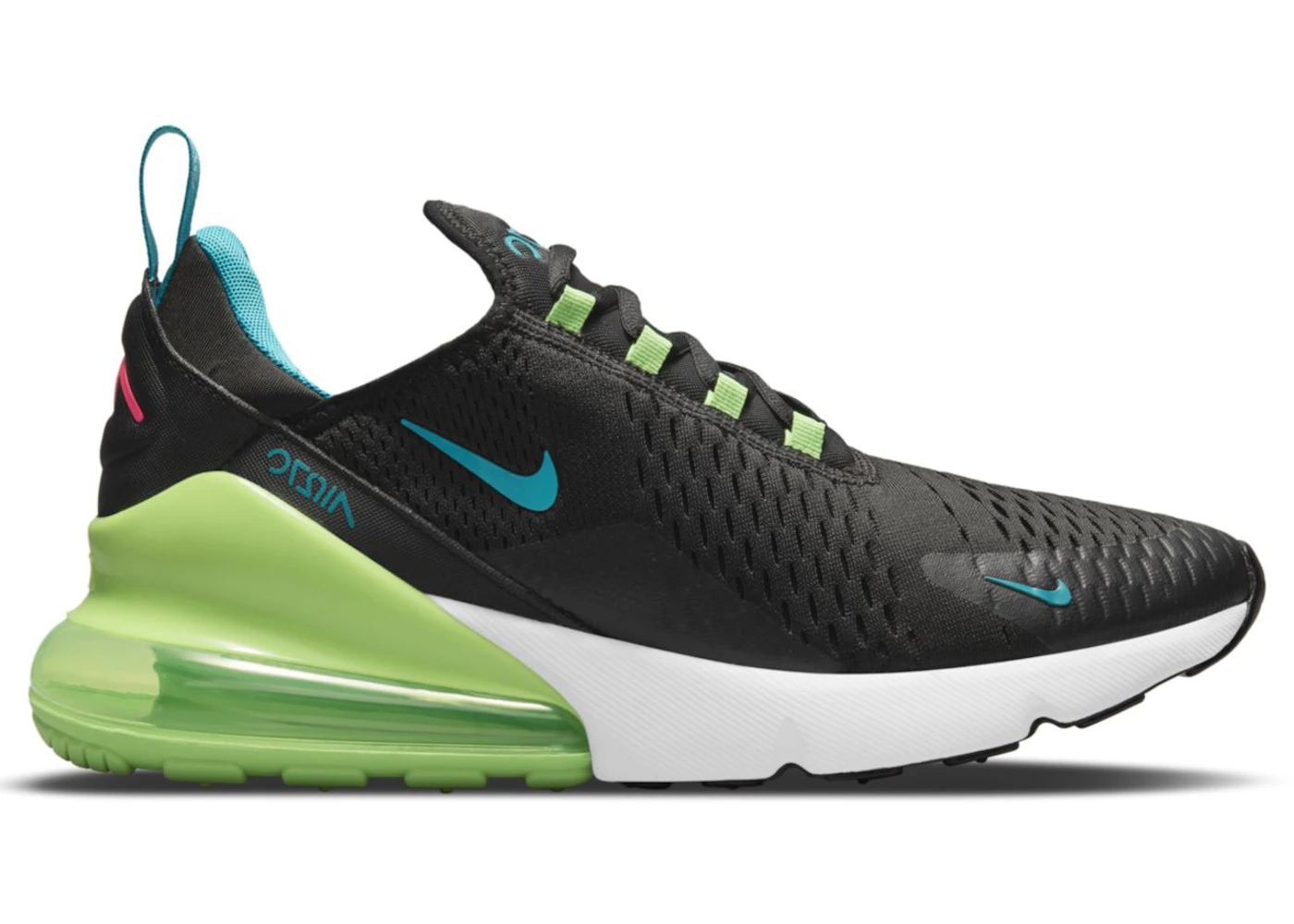 Nike air 270 black and green Clearance