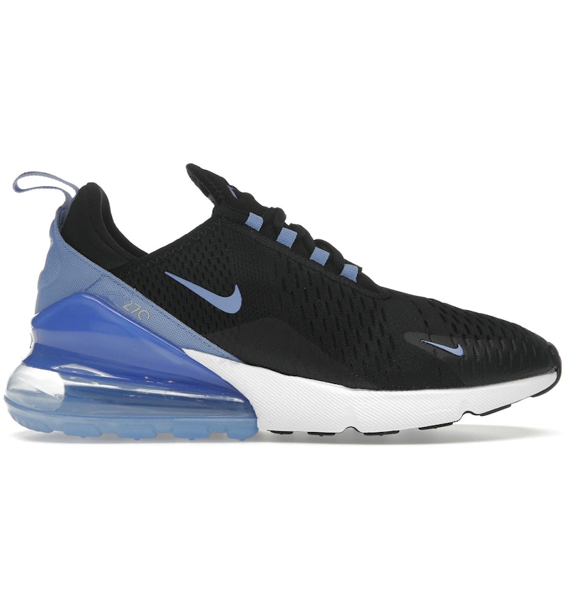 Nike Air Max 270 Black Metallic Silver Royal Pulse (Women's