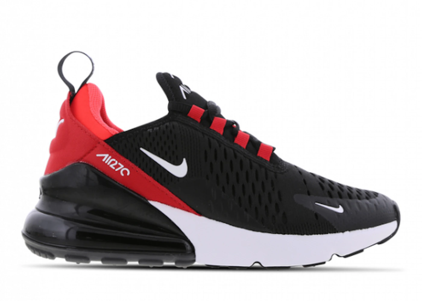 Nike Boys Air Max 270 - Shoes Black/Red Size 06.0