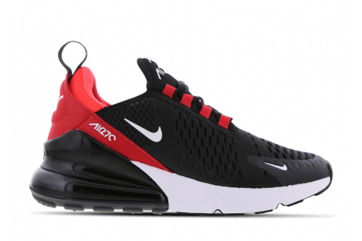 Pre-owned Nike Air Max 270 Black Red White (gs) In Black/red/white