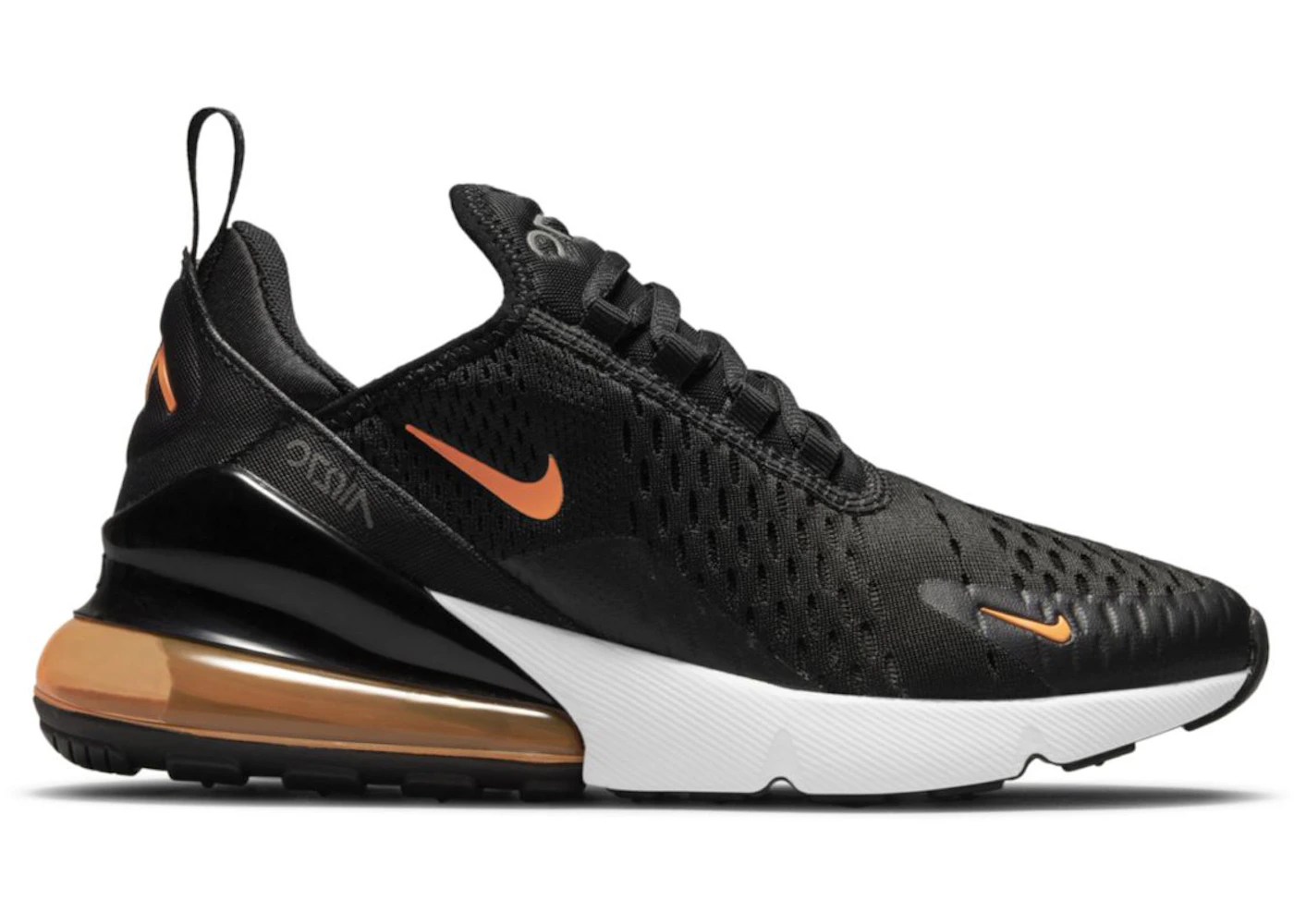 Nike Air Max 270 Black Total Orange (GS) - DM3208-001 - US