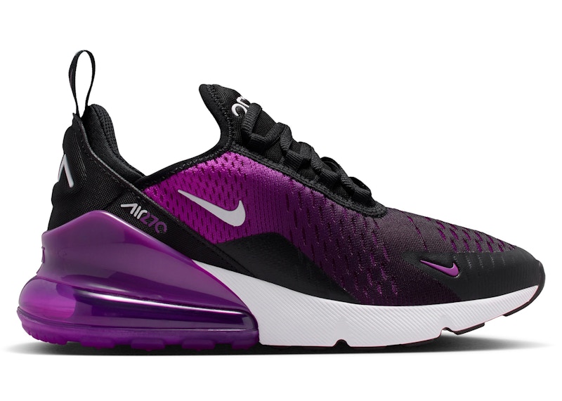 ビビアナイト Nike Air Max 270 Black Vivid Purple (GS) - 943345-044 - US