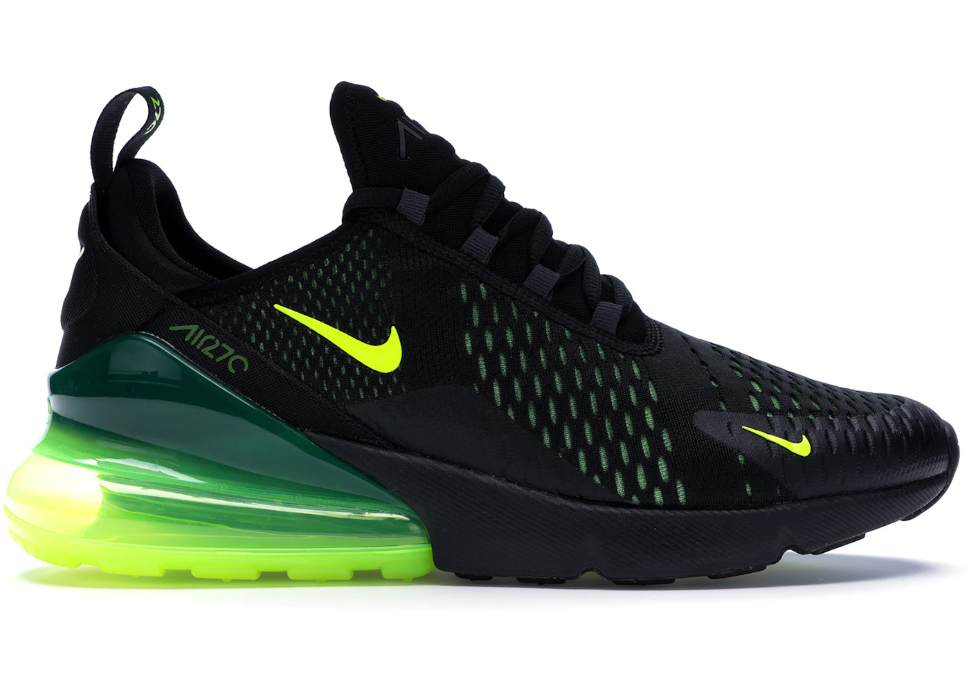 Nike Air Max 270 Black Volt Oil Grey Men's AH8050-017 US